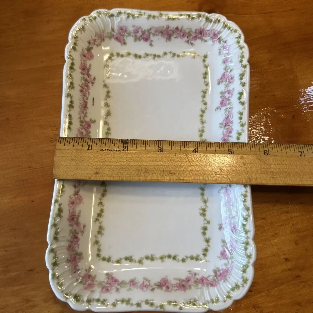 Cottagecore French Chic Floral GDA Limoges Porcelain Tray-Hotel Hillman, AL - Picture 7 of 8